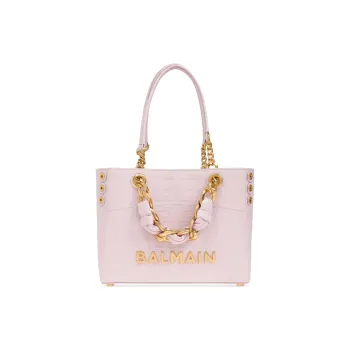 BALMAIN Logo Lettering Top Handle Bag