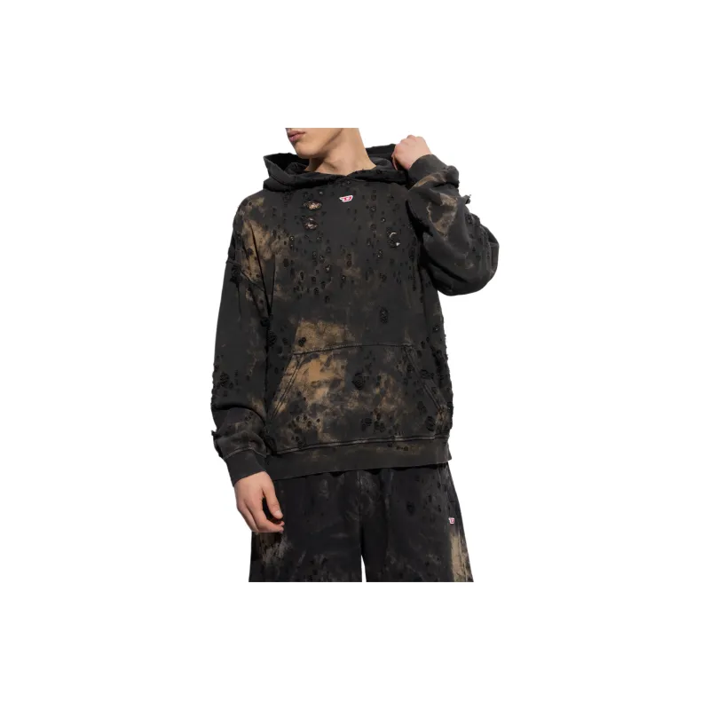 DIESEL Boxt Distressed Hoodie-3