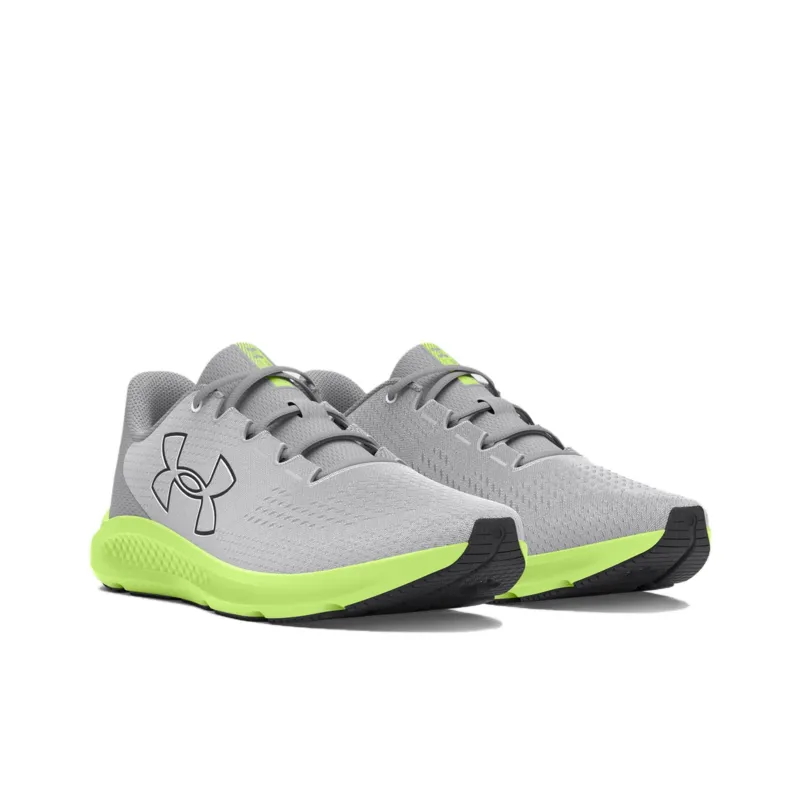 Under Armour Charged Pursuit 3 Wear-Resistant Slip-Resistant Low-Top Running Shoes Women's Gray Green-2