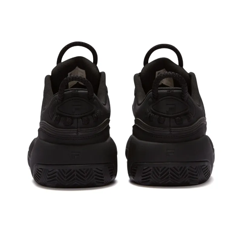 FILA FUSION Flame Shoes Low Top Vintage Basketball Shoes Men's Black-4