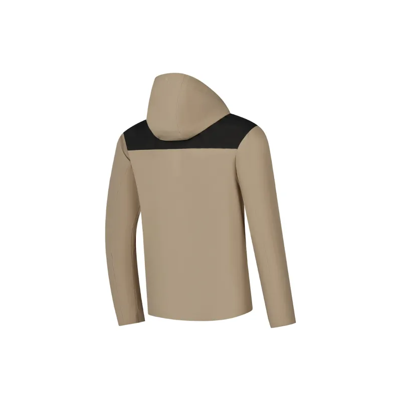 QIAODAN Mountain God Series Waterproof And Windproof To Keep Warm Windbreaker Jacket Men's Gravel Color-1