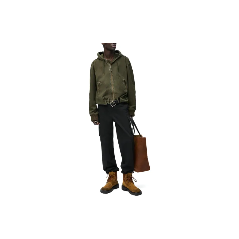 LOEWE FW24 Jackets & Coats Men's Dark Olive-2