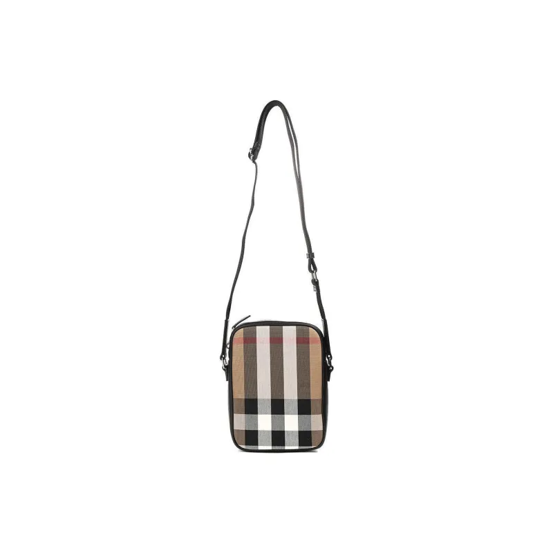 Burberry Cotton Crossbody Bag Shoulder Bag Men's Brown-1