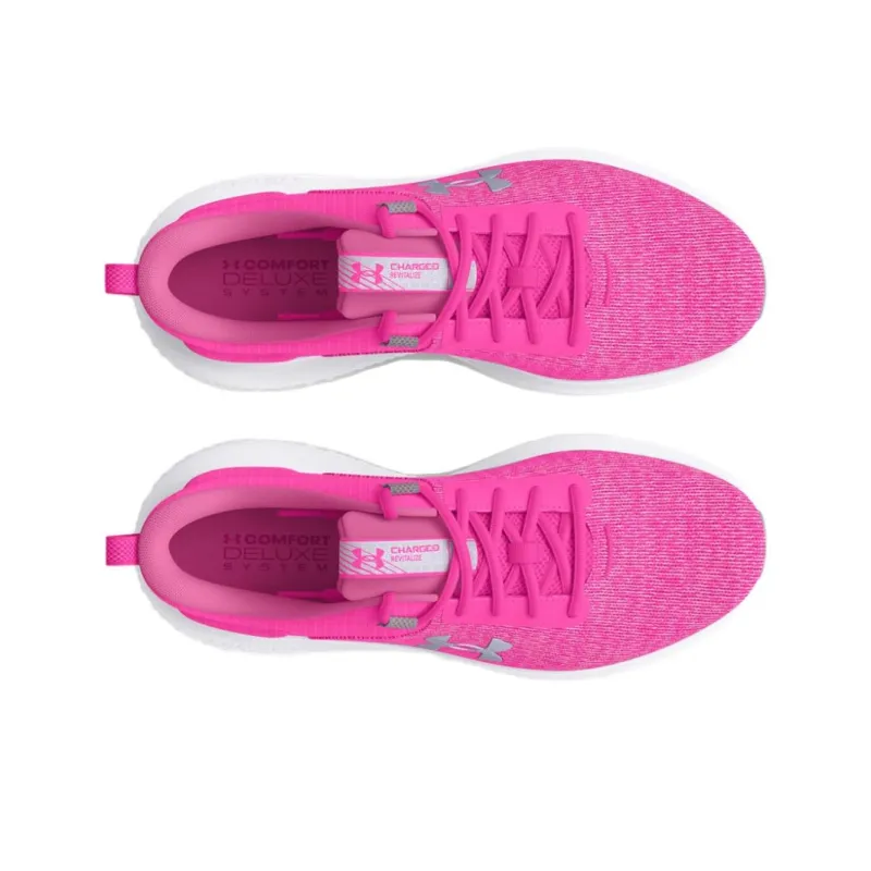 Under Armour Charged Revitalize Breathable Lightweight Low-Top Casual Running Shoes Women's Pink Purple-3