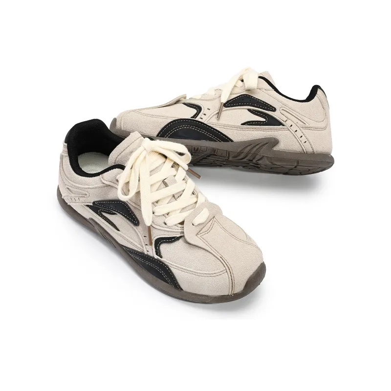 Feiyue Skateboard Shoes Women's Low Top Brown/Khaki-3