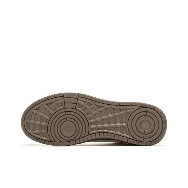 LiNing Tianji Soft Slip Resistant Cushioning Abrasion Resistant Low Top Skateboard Shoes Men's Ecru-4