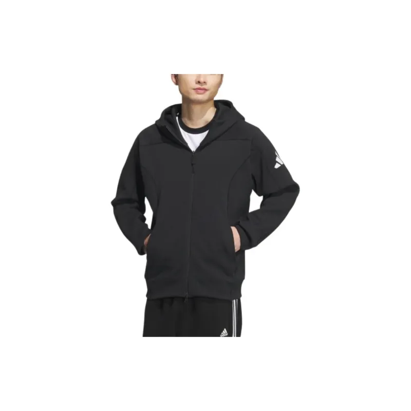 Adidas Z.N.E. Collection Japan Sports Wear Full Zip Hoodie Jacket Men's Black-1