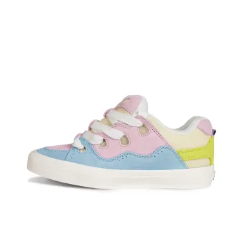 Ollieskate Anti Slip Wear Resistant Low Top Skateboard Shoes Unisex Blue Pink Yellow