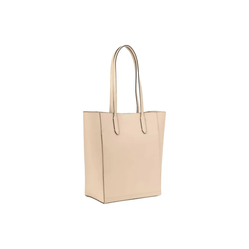 MICHAEL KORS Cow Leather Tote Bag, Shopping Bag, Shoulder Bag, Handbag Large Size Women's Light Cream-1