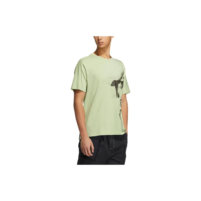 Adidas T Shirts Men Green-3
