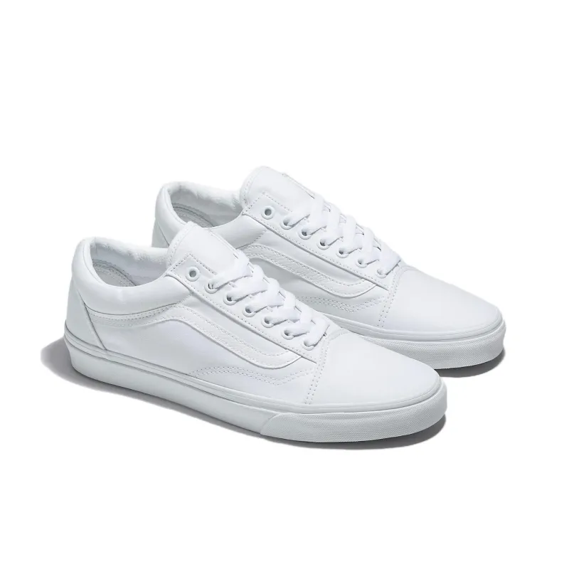 Old Skool Vans Wide 'Canvas True White'-1