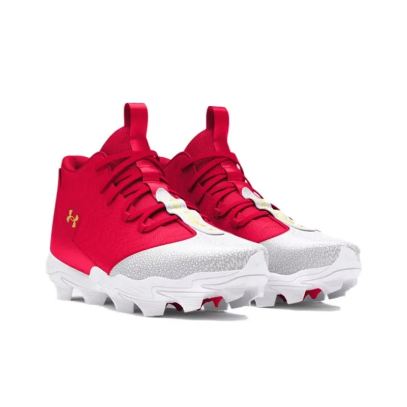 Under Armour Harper Slip Resistant, Abrasion Resistant, Breathable Mid Top Training Shoes Men's Red-2