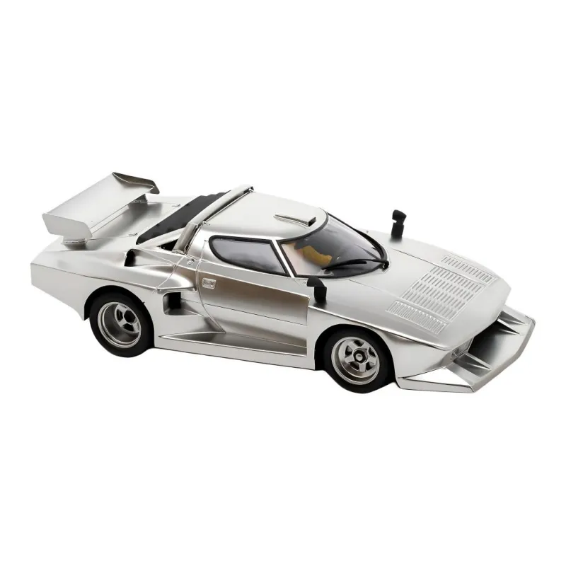 Tamiya Sports Car LANCIA STRATOS TURBO Plated Silver Car Shell Assembled Models-1