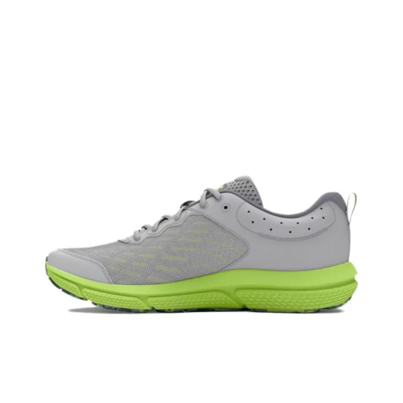 Under Armour Charged Assert 10 Anti Slip Wear Resistant Low Top Running Shoes Women's Gray Green-1