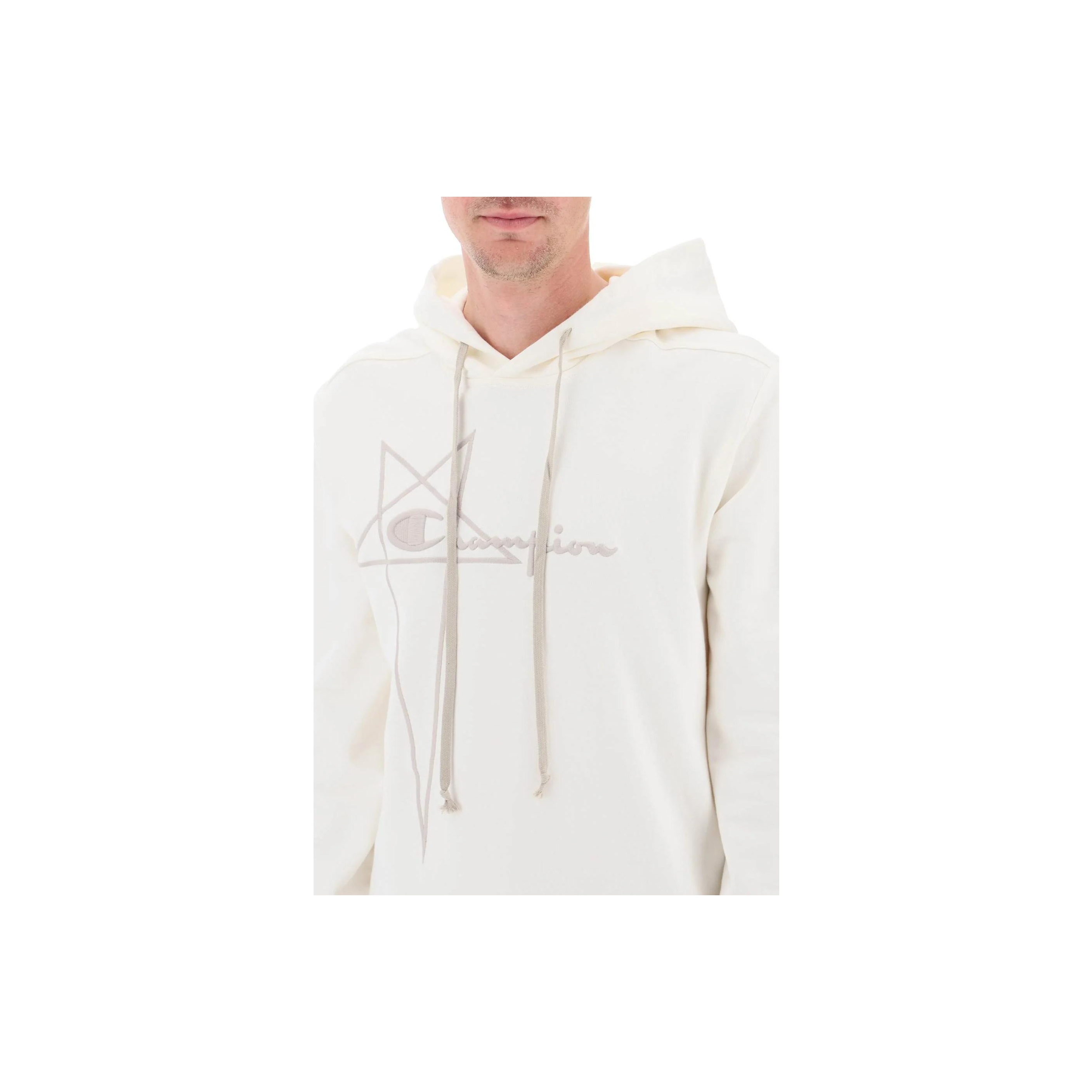 [RICK OWENS x CHAMPION] 五芒星ロゴ PULLOVER HOODIE ベージュ Sweatshirt Rick Owens X Champion Beige size S International