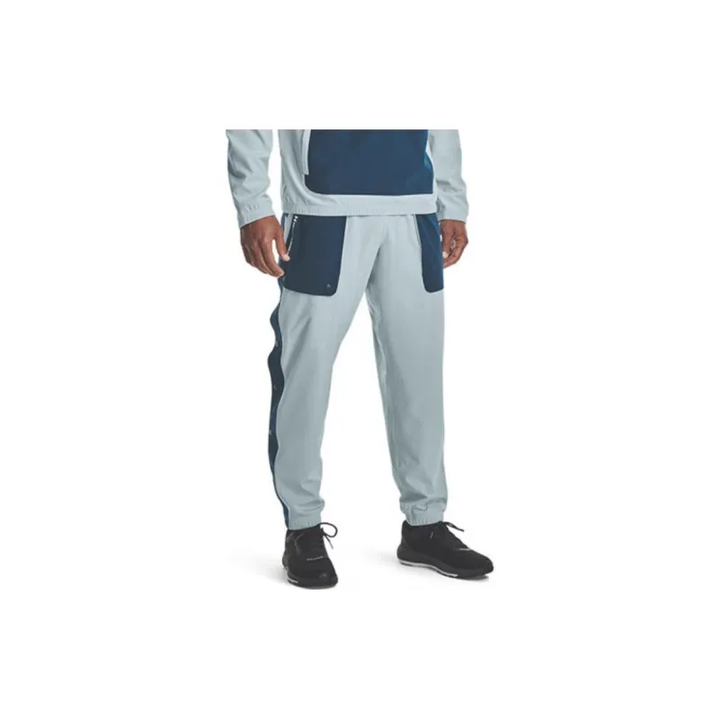 Under Armour RUSH Knitted Fabric Casual Pants Men's Blue-3