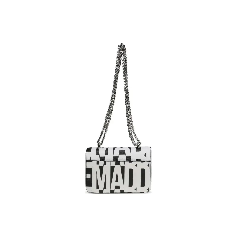 STEVE MADDEN Synthetic Fiber Shoulder Bag Crossbody Bag Women's White & Black-3