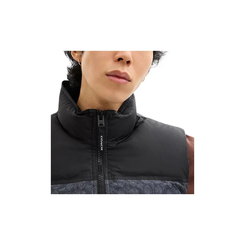 COACH FW24 Down Jacket Men's Charcoal Gray L - POIZON