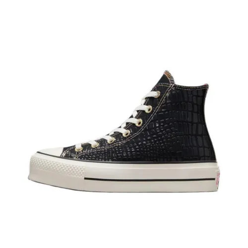 Converse Run Star Hike Hi sneakers in black Anti Slip Wear Resistant High Top Canvas Shoes Women's Black