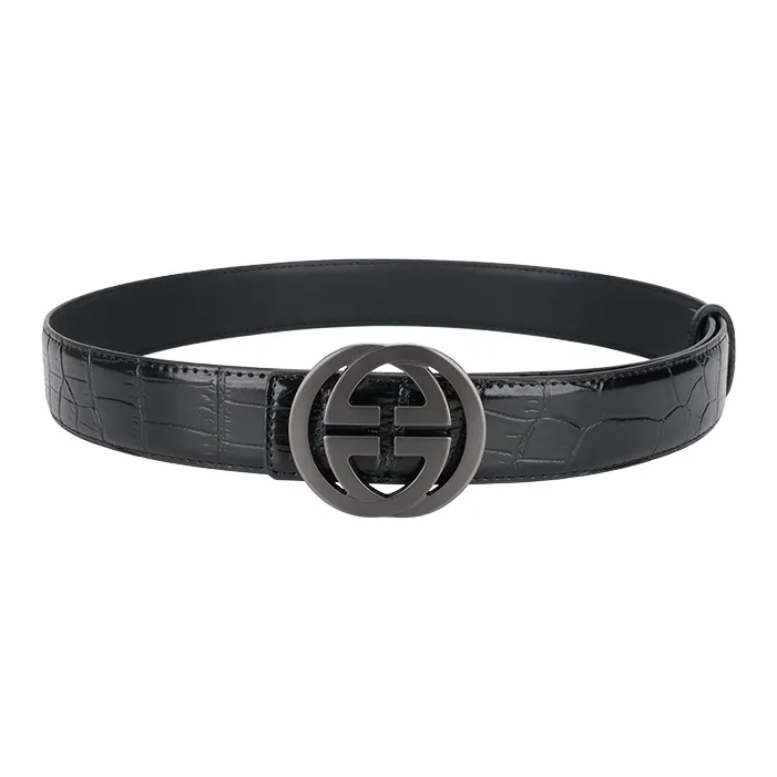 NINE NAIL Cow Leather Genuine Leather Leather Belts Men's Width  3.5cm-2