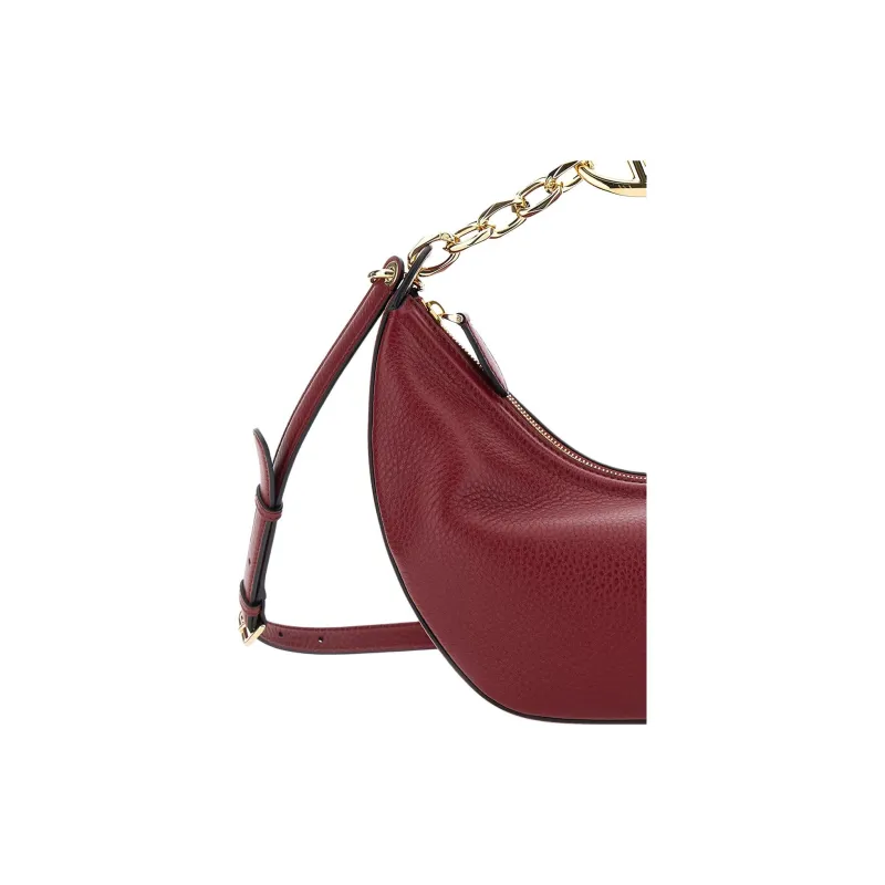 Valentino Calfskin One Shoulder Handbag Women's Bordeaux Red-4