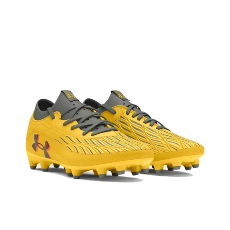 Under Armour Magnetico Select 4 Anti Slip Wear Resistant Soccer Shoes Unisex Yellow-2