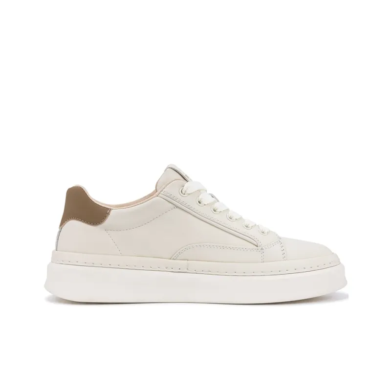 TIMOTHY&CO. Low Top Skateboard Shoes Men's Ivory-2