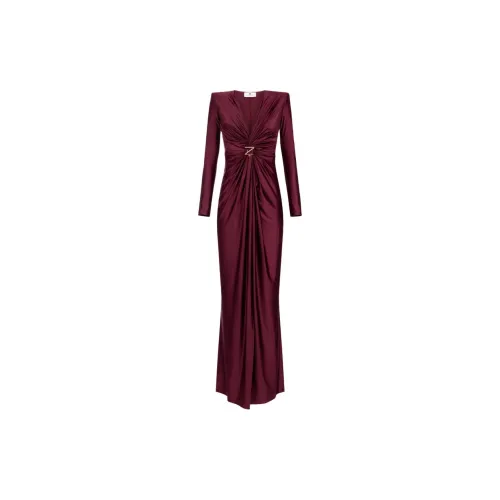 Elisabetta Franchi Long-Sleeved Dresses Women's Dark Red