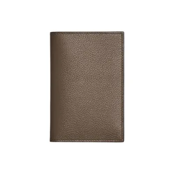 HERMES MC² Euclide Evercolor Calfskin Passport Holder Card Holder Women's 6T Toundra Tundra Green & Brown Green