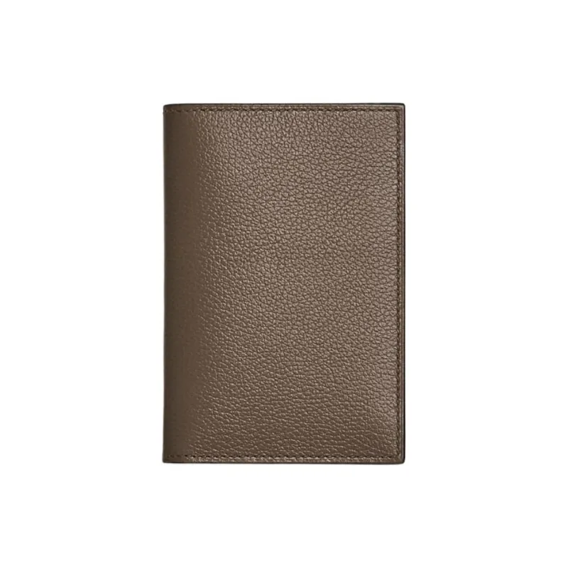 HERMES MC² Euclide Evercolor Calfskin Passport Holder Card Holder Women's 6T Toundra Tundra Green & Brown Green-0