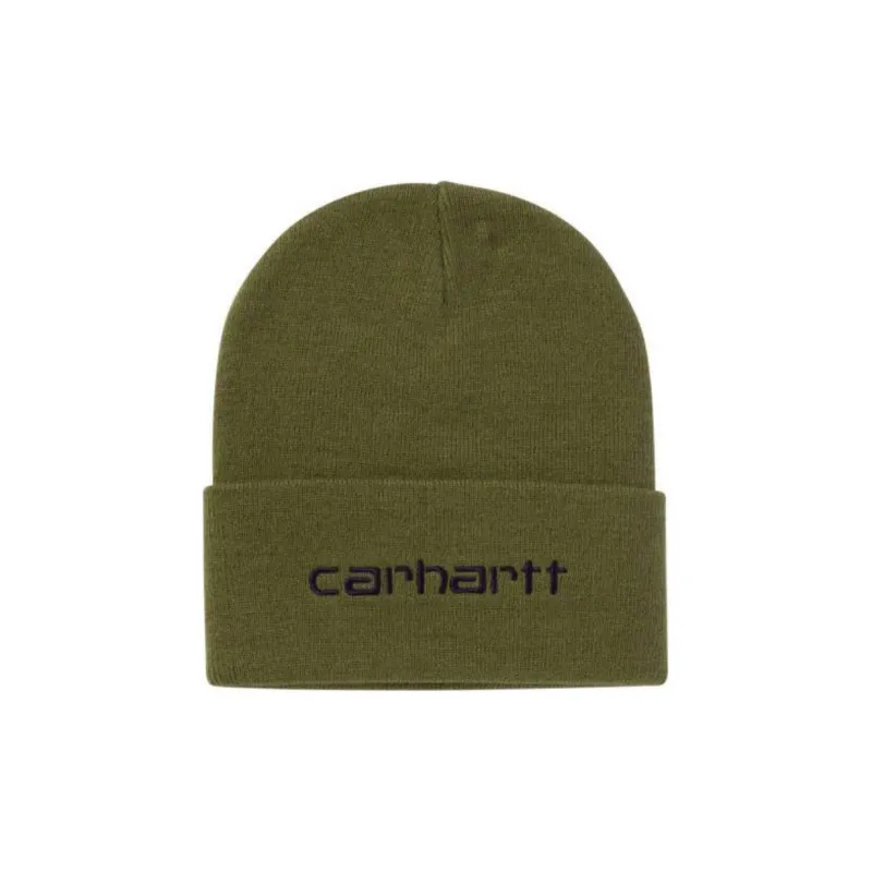 Carhartt Script Logo Embroidered Beanie-0
