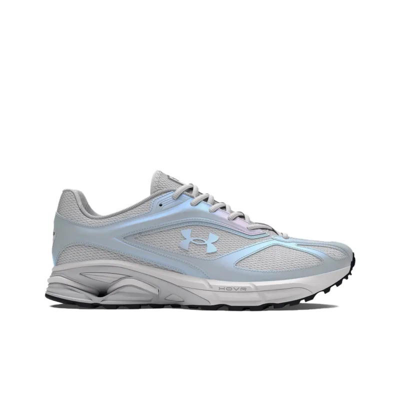 Under Armour HOVR Apparition Anti Slip And Wear Resistant Breathable Low Top Running Shoes Unisex Silver Blue-1