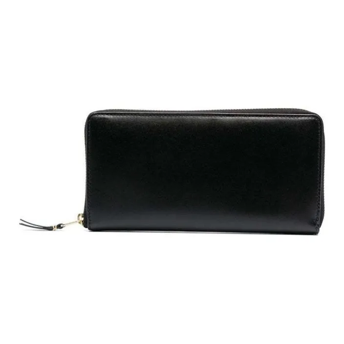 CDG Calfskin Wallet Regular Men's Red/Black-2