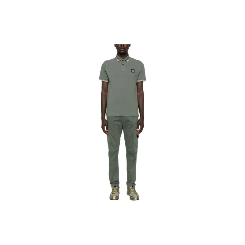 STONE ISLAND Compass appliqué Polo Shirt-2