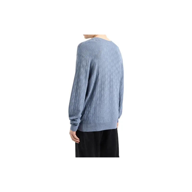 ARMANI EXCHANGEAE SS24 Knitwear Men's Haze Blue-2