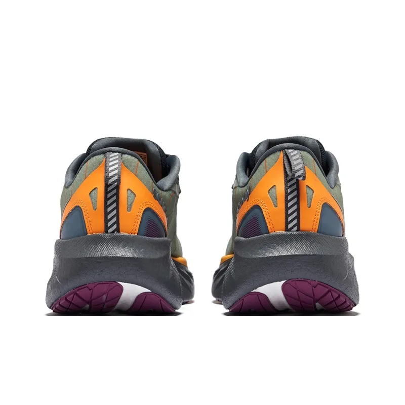 Saucony TRIUMPH 22 Coverage Low Top Running Shoes Women's Green Gray Yellow-4