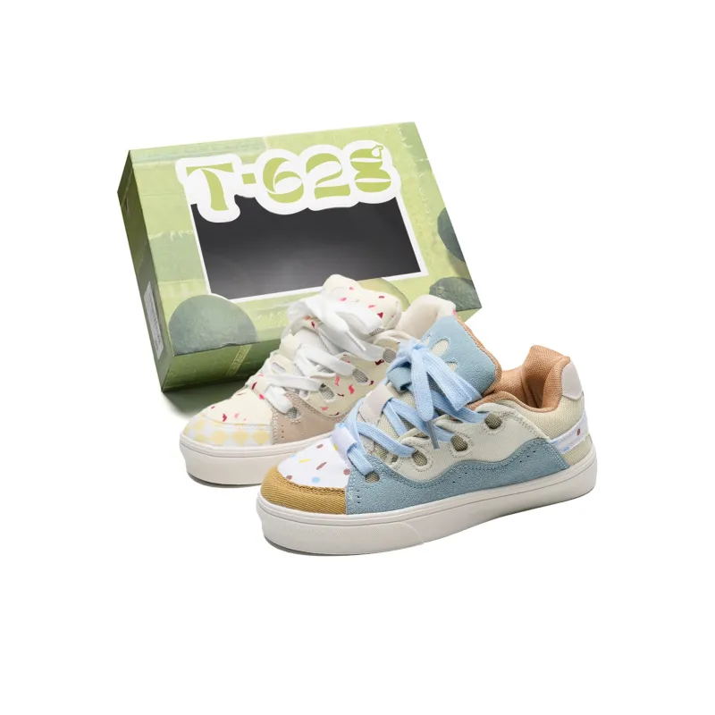 T628 Slip Resistant Waterproof Abrasion Resistant Lightweight Breathable Low Top Skateboard Shoes Women's Box Included-16