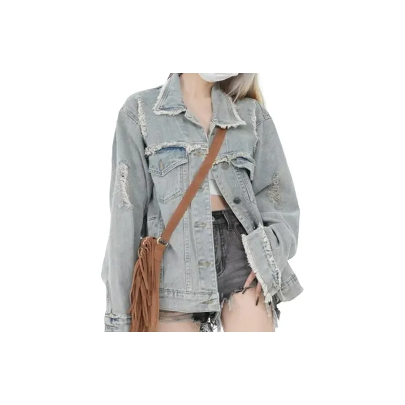 MGXEK Denim Jackets Unisex Blue-1