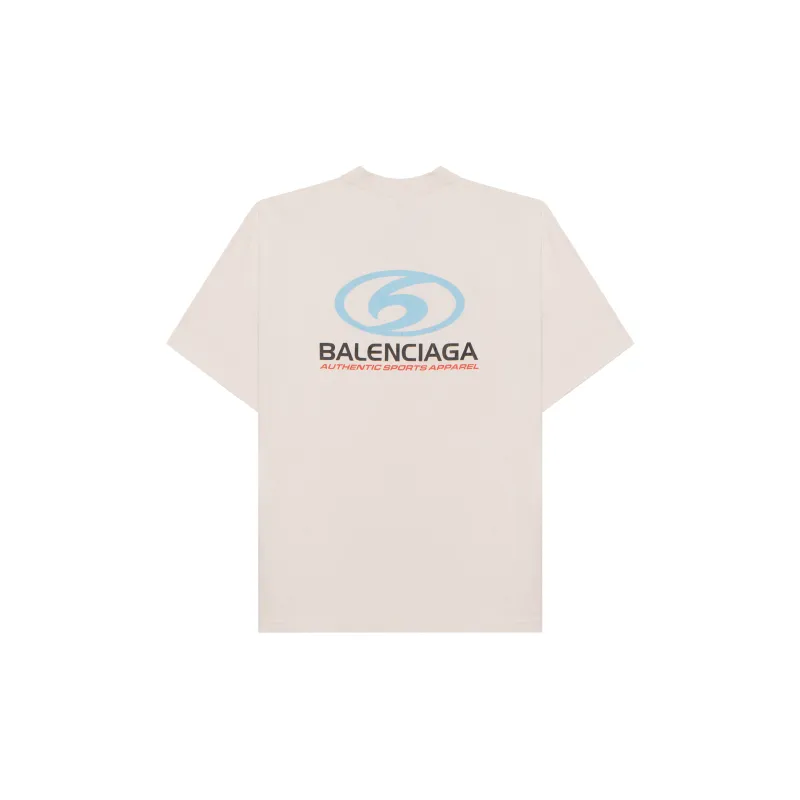 Balenciaga Logo Printed Crewneck T Shirt-1