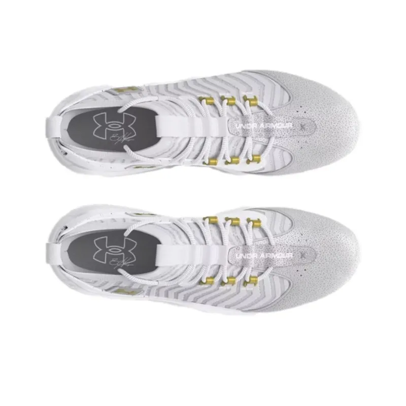 Under Armour Anti Slip Wear Resistant Mid Top Training Shoes Men's White-3