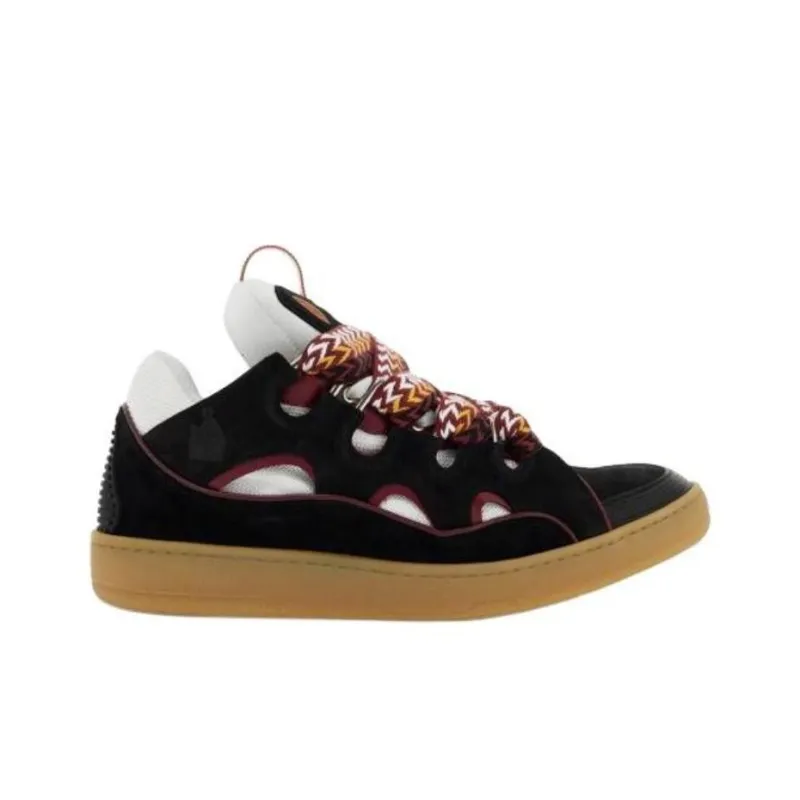 Lanvin Curb Low Top Skateboard Shoes Men's Black-1