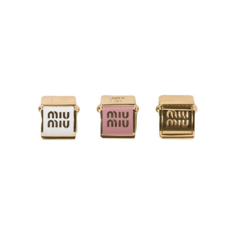 MIU MIU Metal Hair Clips Women's Gold-1