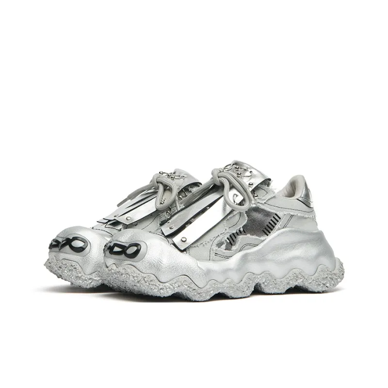 KEDDO Paint Is Not Dry Wear-Resistant Low-Top Chunky Sneakers Unisex-8