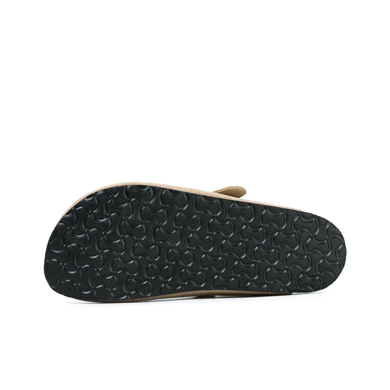 MR.A Abrasion Resistant Wrap toe Slippers Unisex Camel-2
