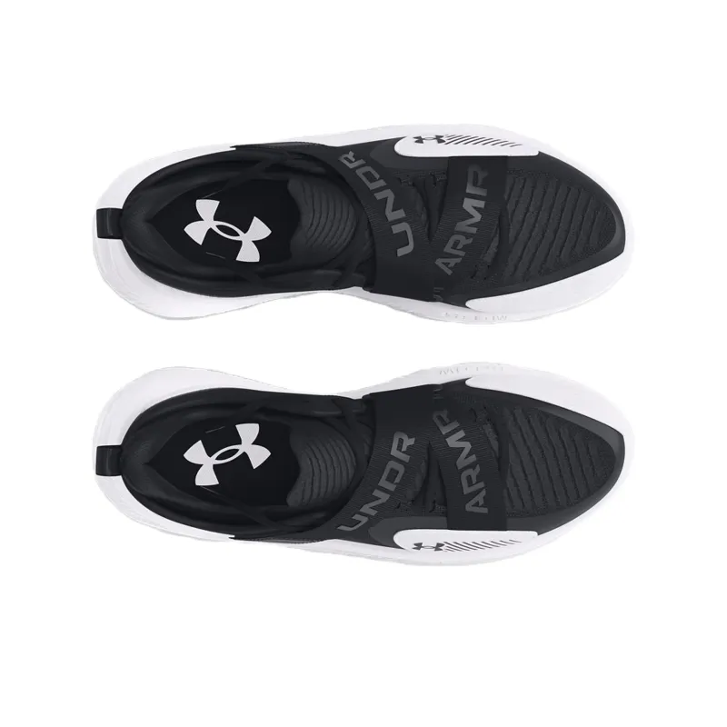 Under Armour Anti Slip Wear Resistant Low Top Basketball Shoes Unisex Black-3
