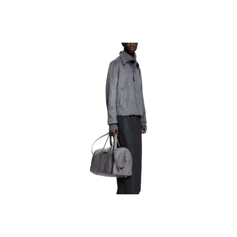 H&M Jackets & Coats Men's Dark Gray With Pinstripe-1