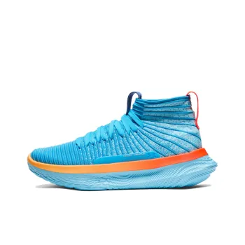 Under Armour FUTR X ELITE Anti Slip Wear Resistant Mid Top Basketball Shoes Unisex Blue