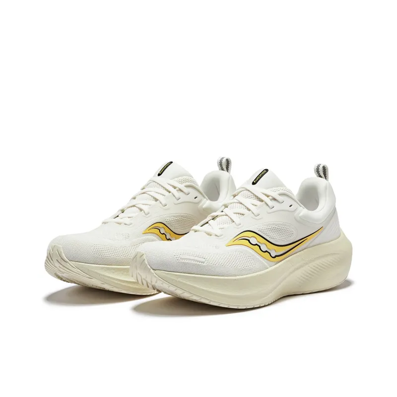 Saucony Low Top Running Shoes Unisex Beige Yellow-3