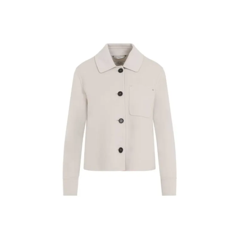 'S MAX MARA Buttoned Long-Sleeved Jacket-5