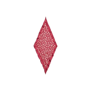 COACH Silk Scarves Unisex Rose/White